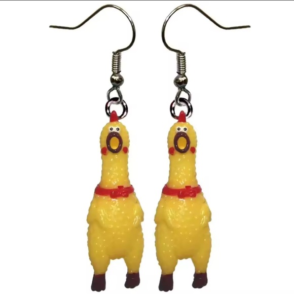 TikTok Famous Chicken Earrings - Picture 5 of 8